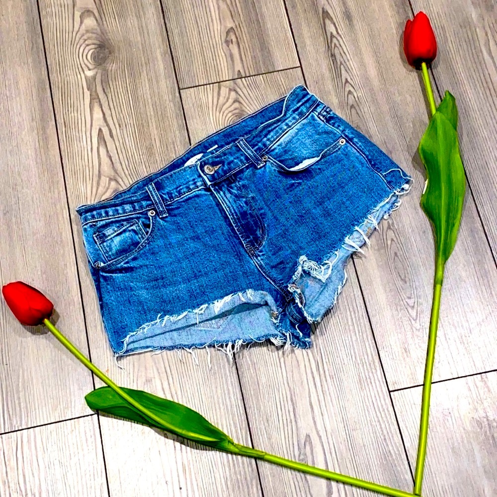 Jean shorts| size 4|color blue |
